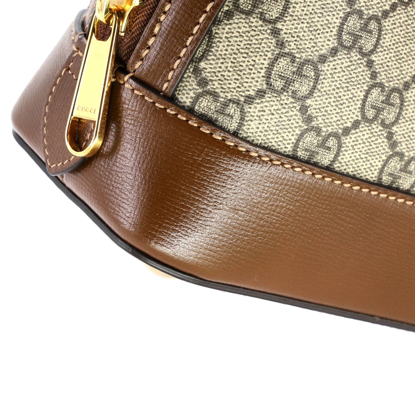 Gucci Horsebit 1955 Top Handle Bag Gg Coated Canvas With Leather Small