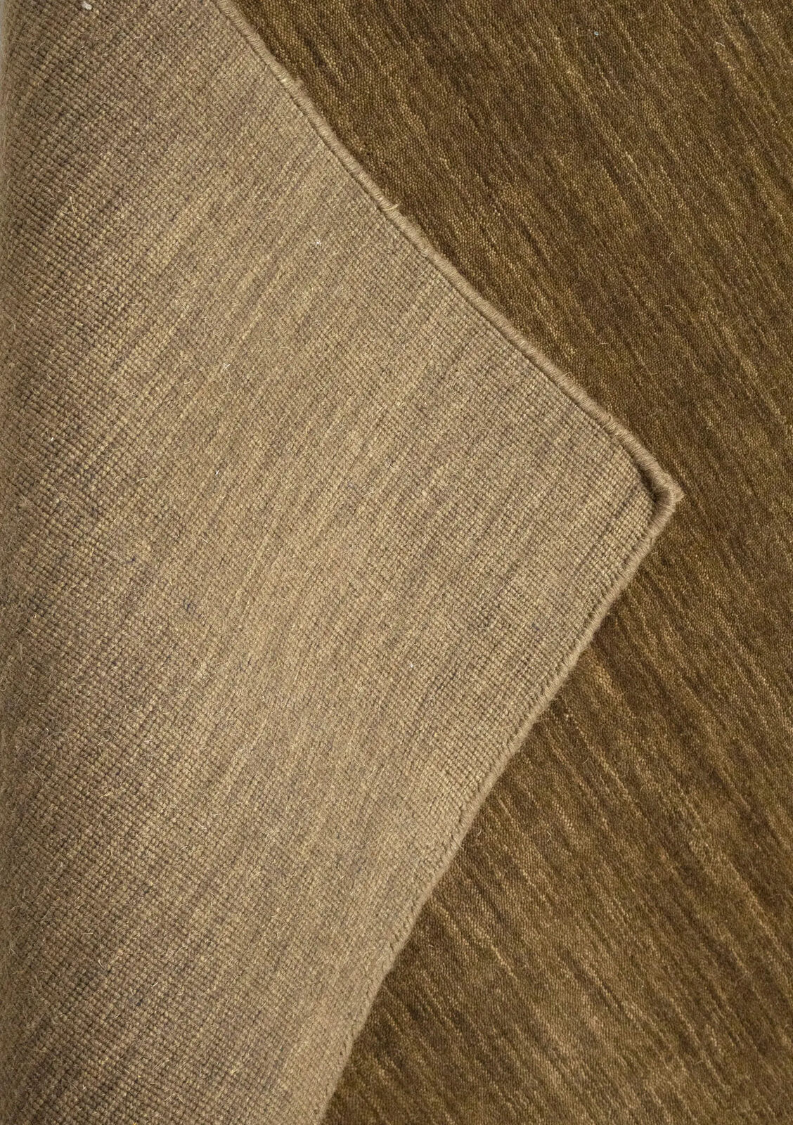 Modern Gabbeh Wool Area Rug Brown Tribal Design