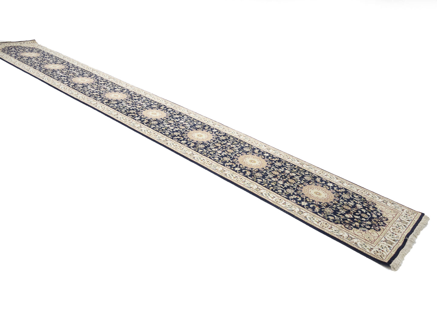 3X18 Floral Oriental Hallway Decor Wool Carpet