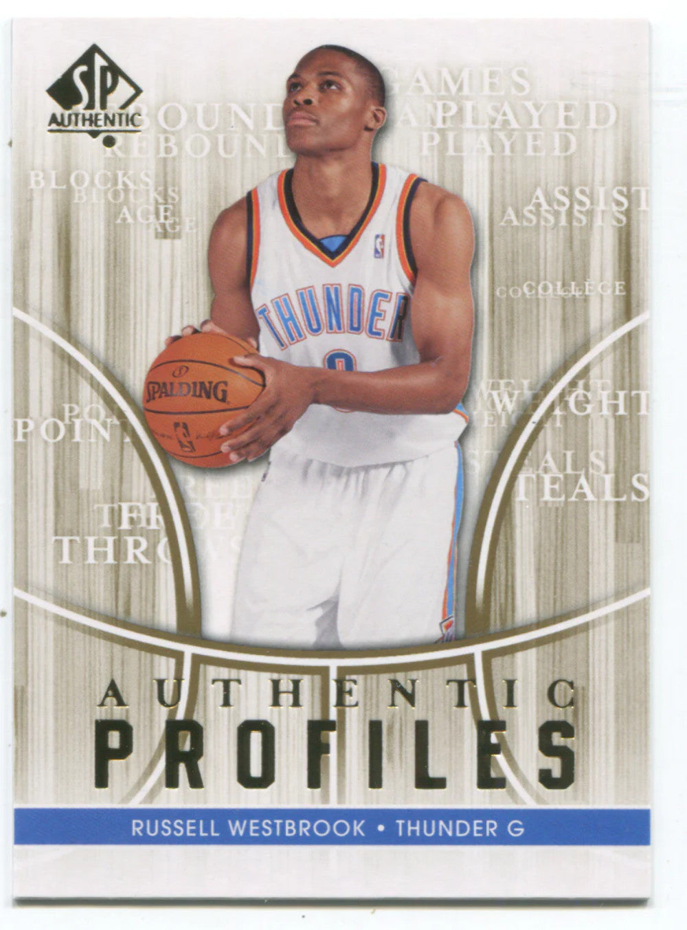 2008-09 Sp Authentic Profiles #49 Russell Westbrook Card