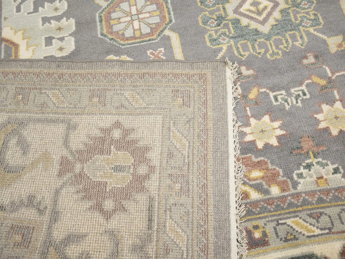 Handmade Floral Oushak Chobi 9'5X12'0 Ft Oriental