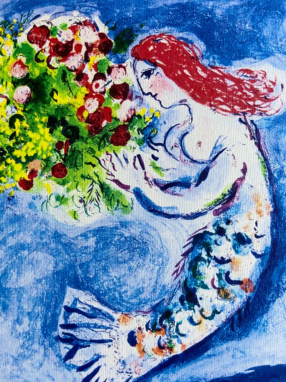 Marc Chagall Lithograph 'Mermaid On The French