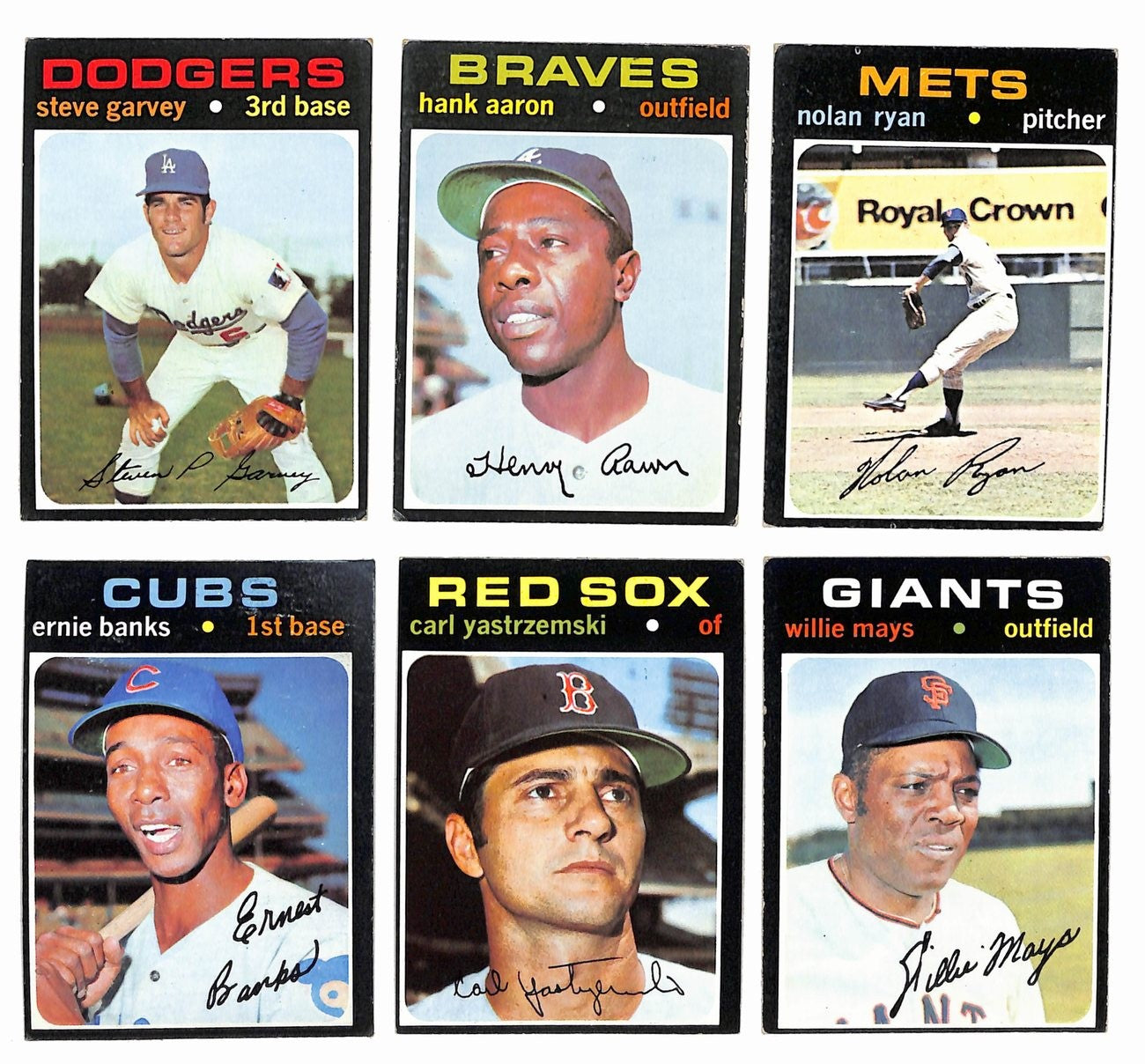 1971 Topps Baseball Card Complete Set (1-752) Clemente Aaron Ryan Bench 196272