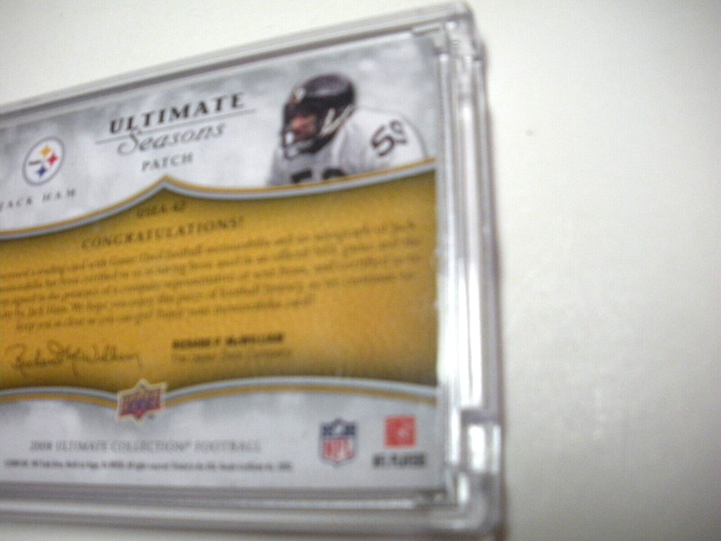 Jack Ham 2008 Ud Ultimate 2-Color Game Quad