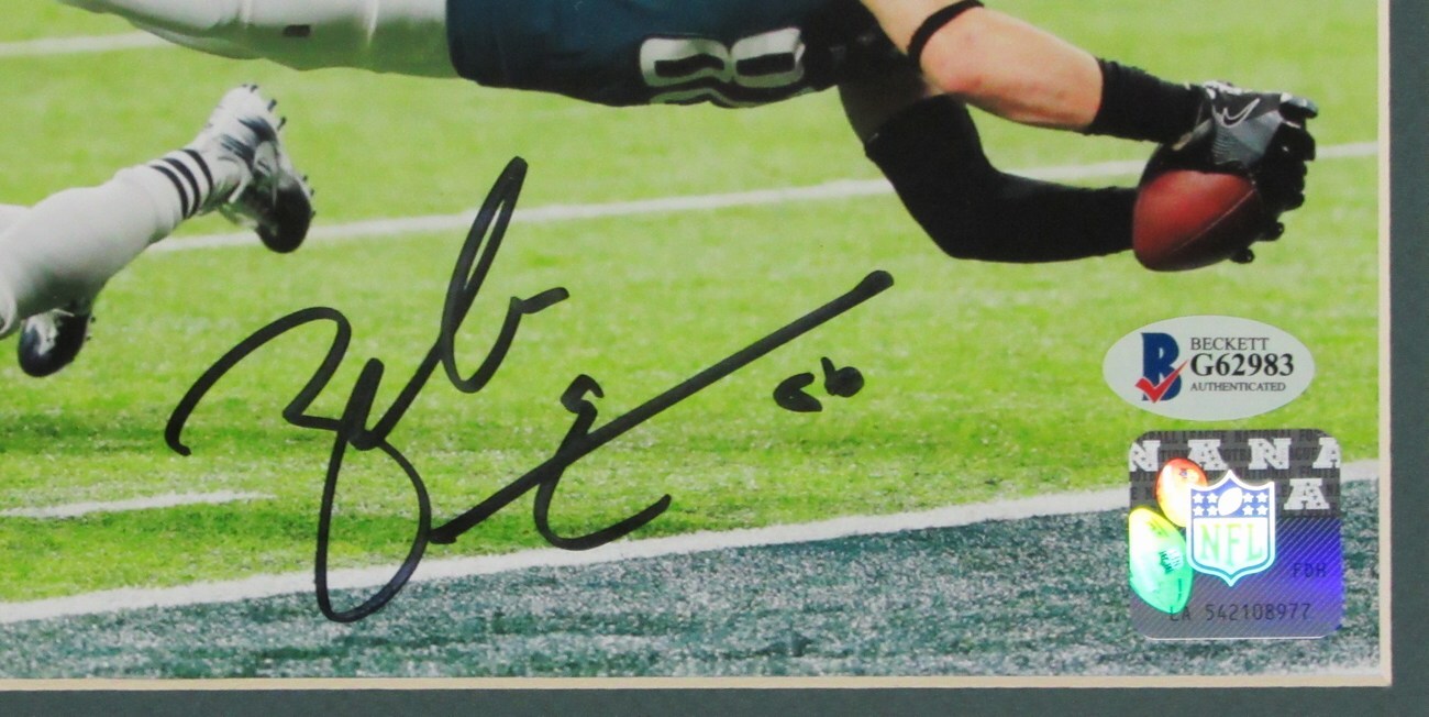 Zach Ertz Eagles Signed/Autographed Sb Lii Photo