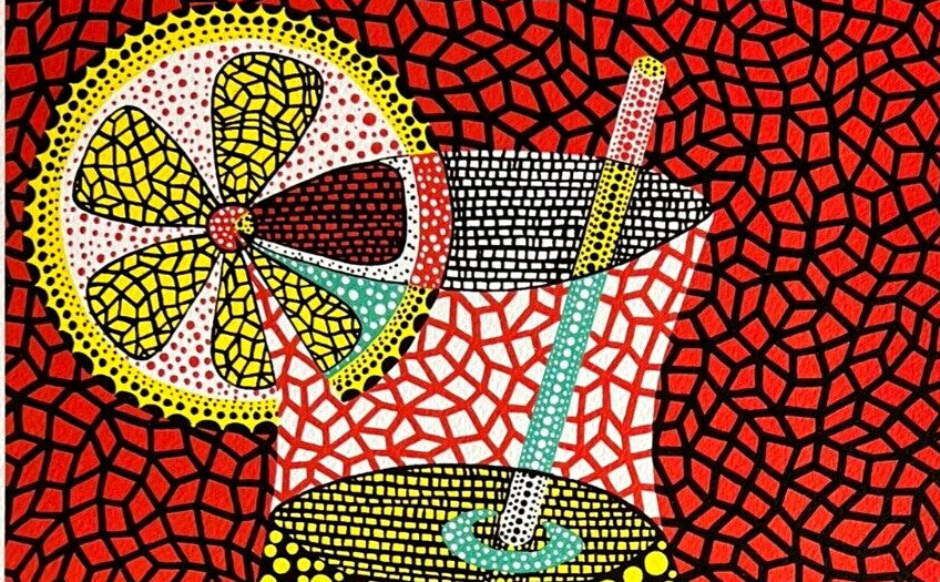 Yayoi Kusama Lithograph Coa Numbered Limited