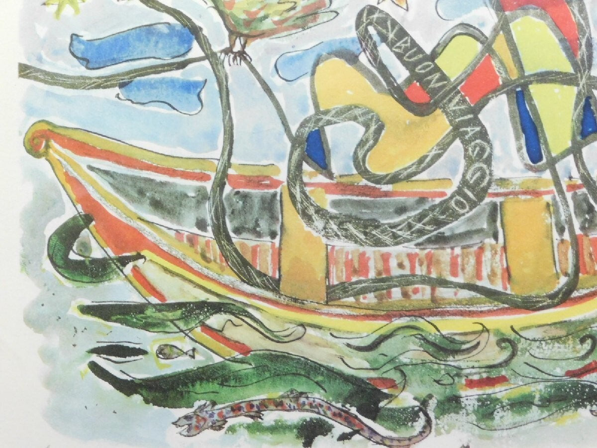 Jakob Dimitri " Clown " Original Lithograph Pencil Signed Ed99 Swiss Artist