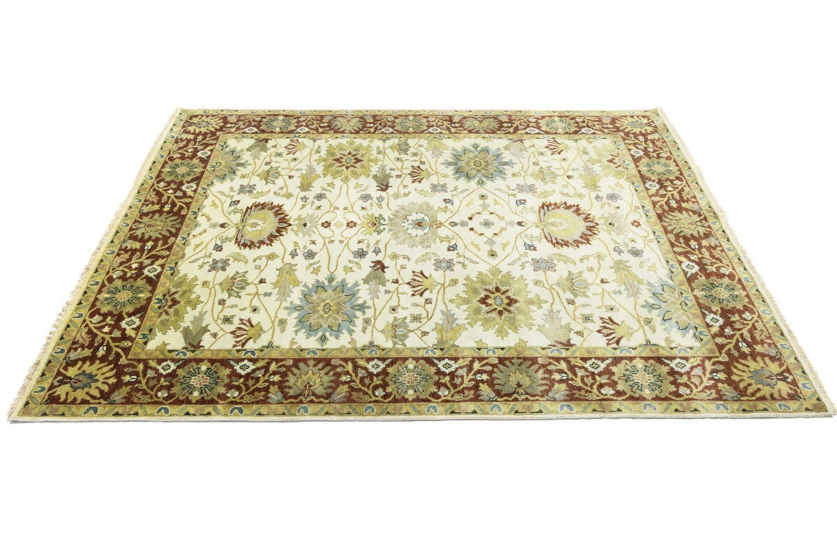 Hand-Knotted Vintage Style Floral Peshawar Osh