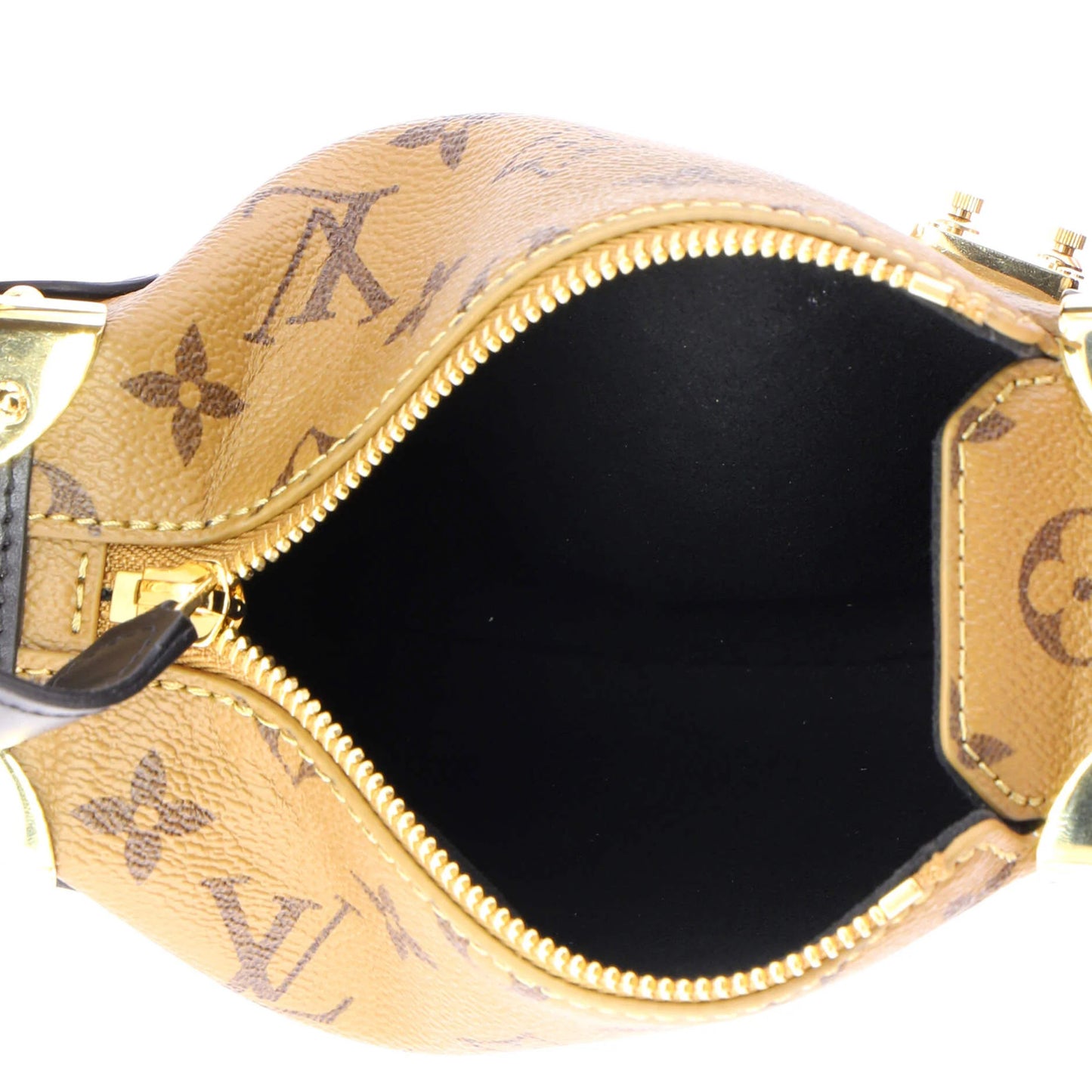 Louis Vuitton Side Trunk Handbag Reverse Monogram Canvas Pm