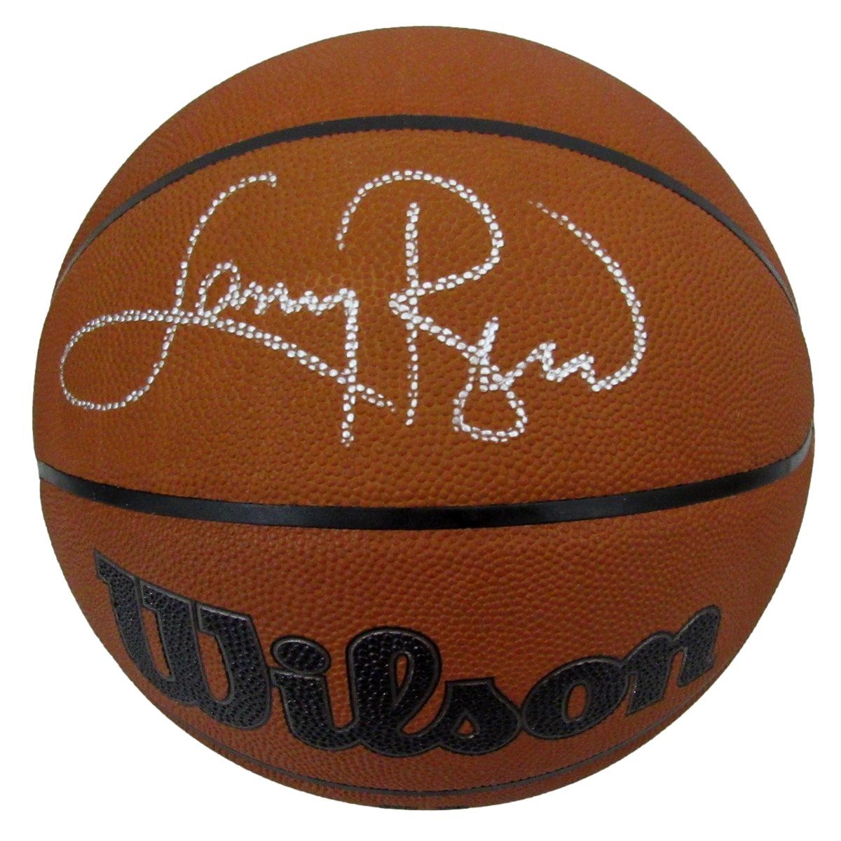 Larry Bird Hof Signed Wilson Nba Leather Game
