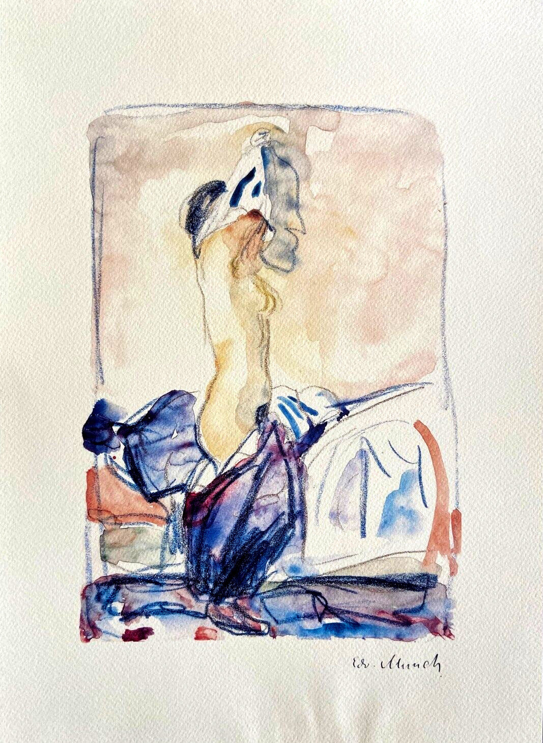 Edvard Munch Museum Lithograph Coa Signed Op Hand