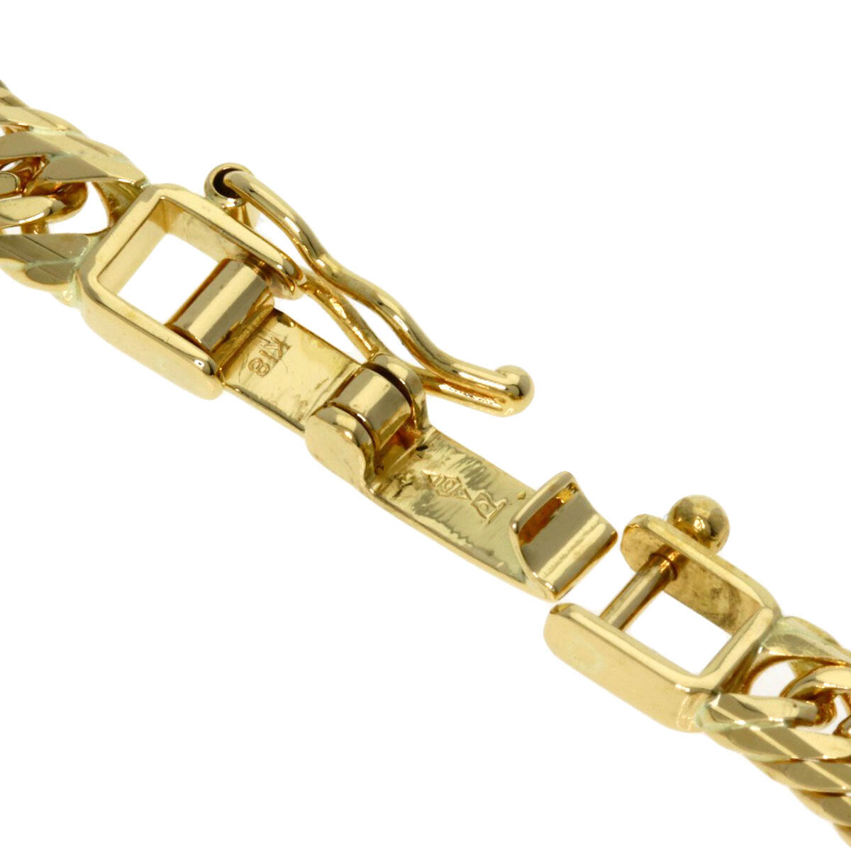 Curb Chain Kihei W6 Side Bracelet K18 Yellow Gold