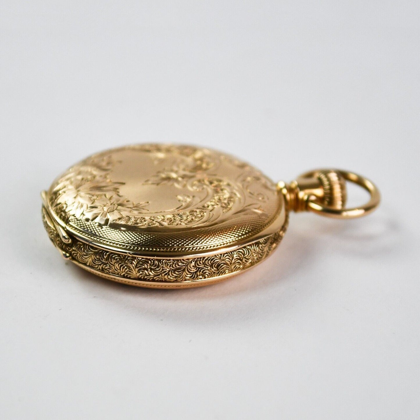 14K Yellow Gold Waltham Pocket Watch Size 0