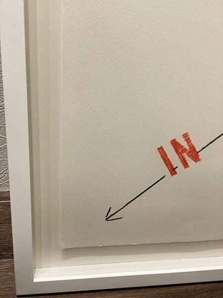 Lawrence Weiner 2008 Original Lithograph On Paper