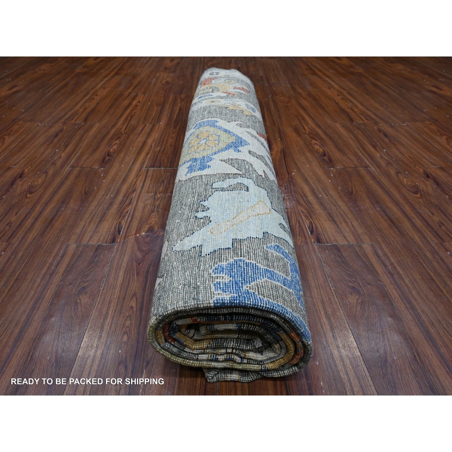 9'9"X13'4" Vintage Gray Vegetable Dyes Angora Oushak Oriental Rug