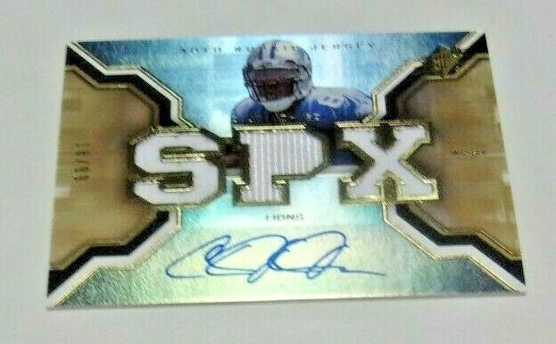 Calvin Johnson 2007 Spx Gold Game Used Triple