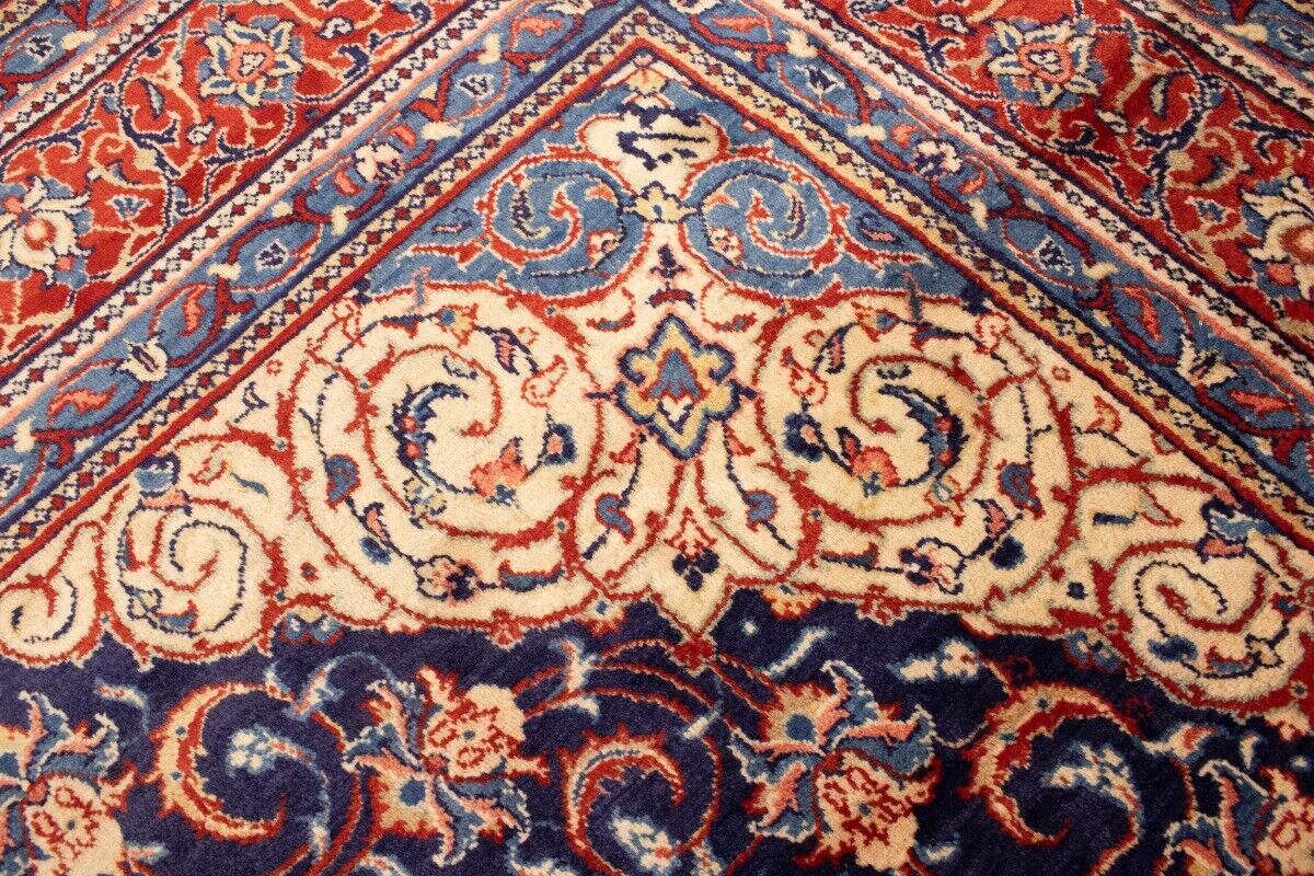 Handmade Vintage Oriental Rug 10X13 Ft Floral