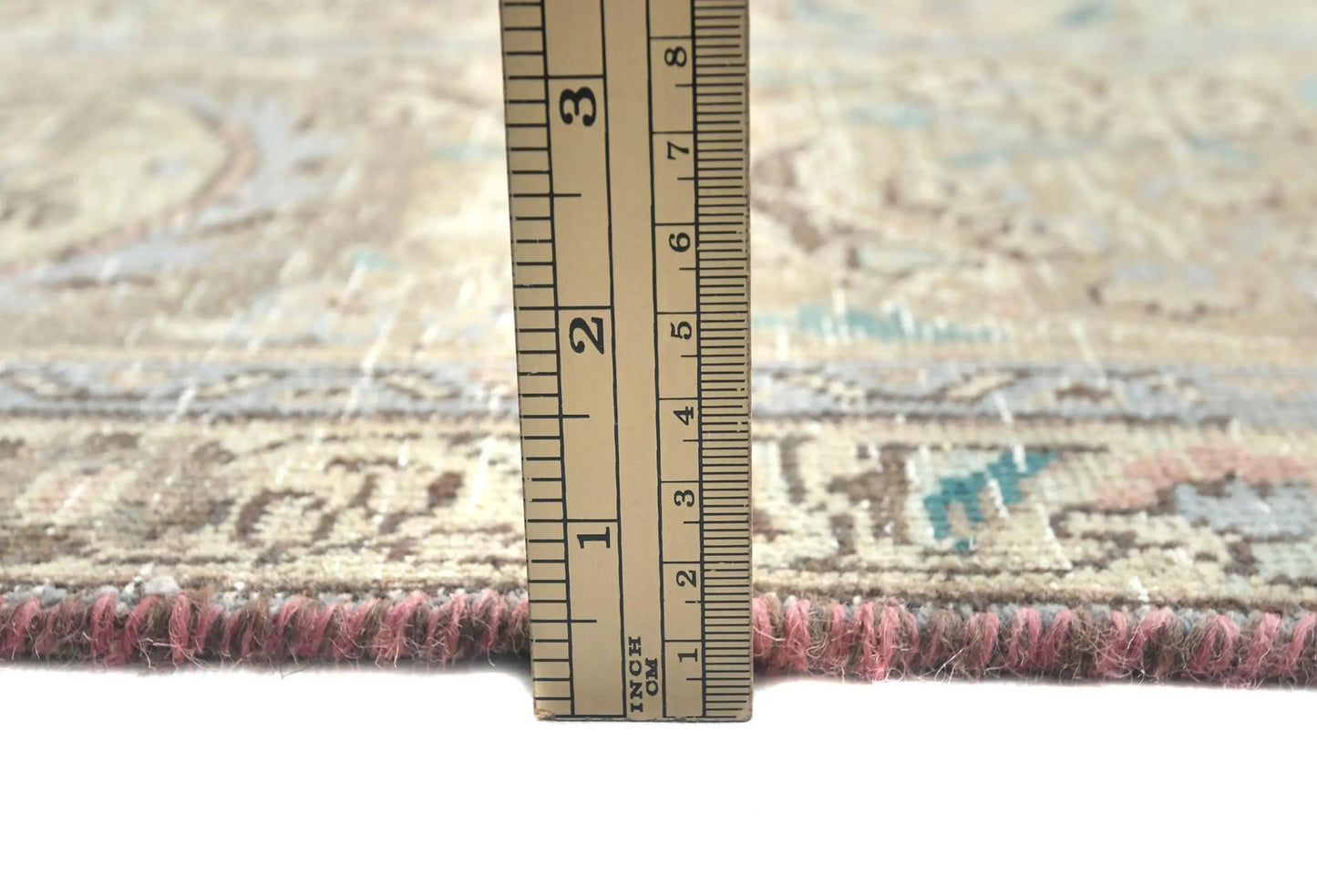 Distressed Semi-Antique Oriental Wool Rug 9X12 Ft