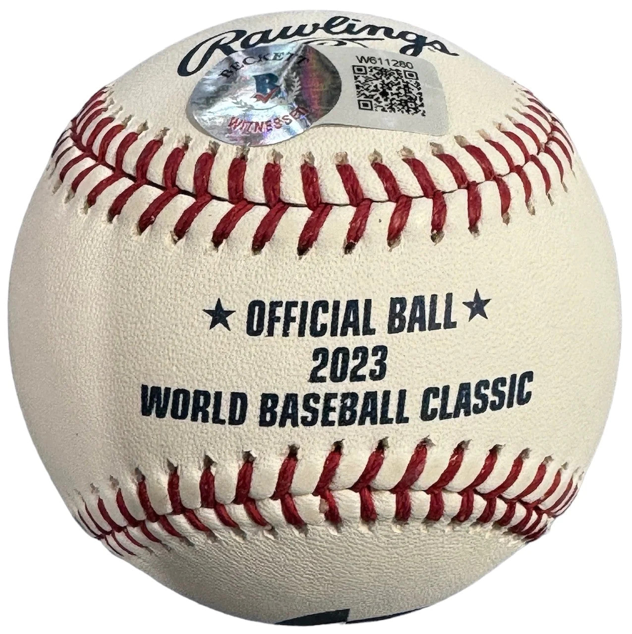 (Beckett) Randy Arozarena Autographed 2023 World Baseball Classic Baseball