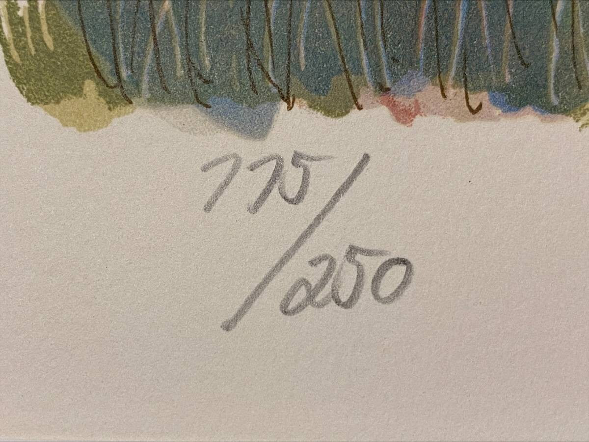 Serge Marjisse Original Lithograph Print Ed250 Signed Framed French Art