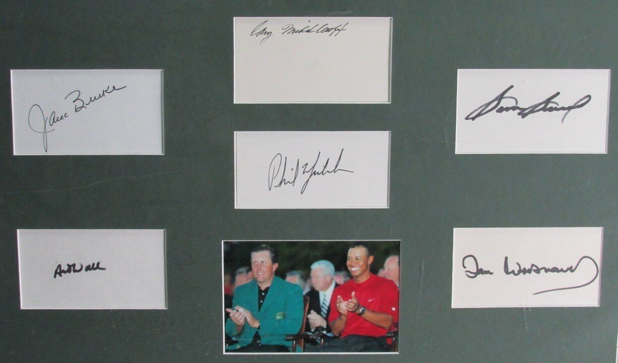 Masters Champions Multi Autographed 14 Cut Cards