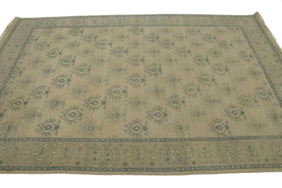 6X9 Ft Handmade Wool Oriental Rug Allover Floral