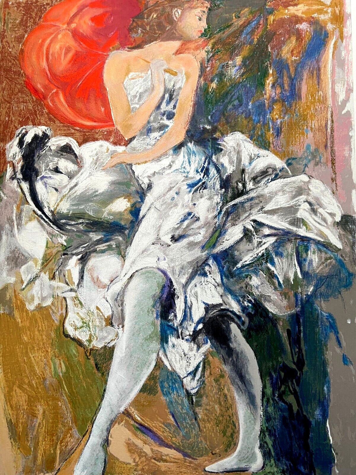 Ennio Calabria 'The Ballerina' Material Serigraph