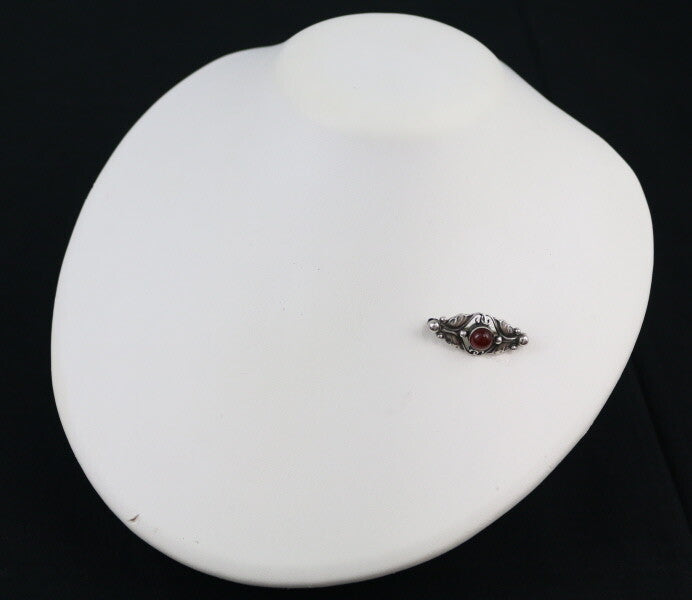 Georg Jensen Brooch 224A Carnelian 925 Sterling Silver