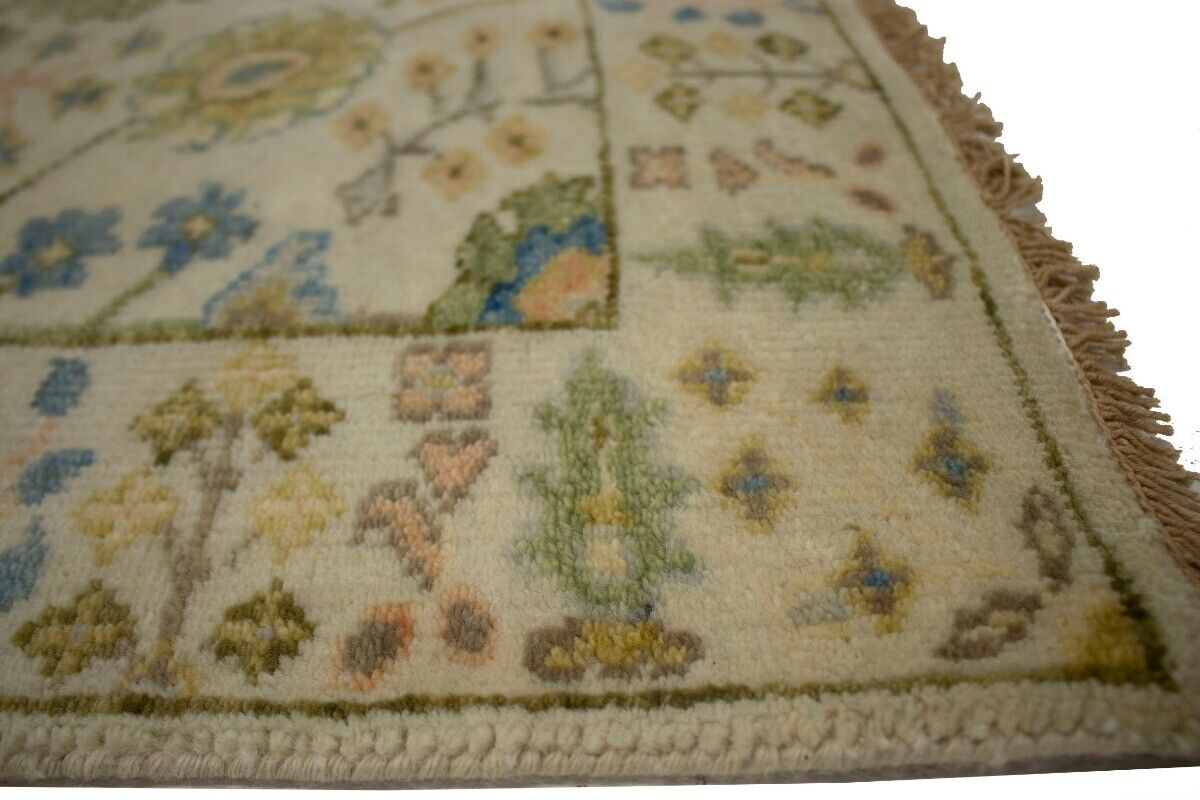 3X14 Ft Handmade Floral Oriental Runner Rug Osh