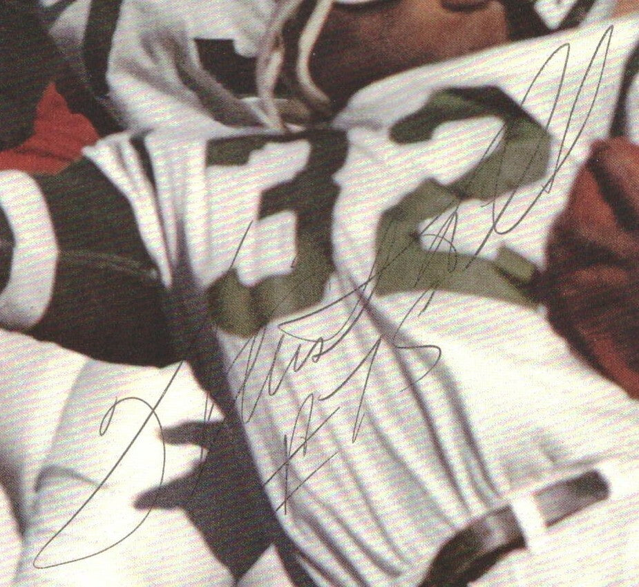Winston Hill 2020 Hof New York Jets Signed 6X8 Magazine Photo 151752