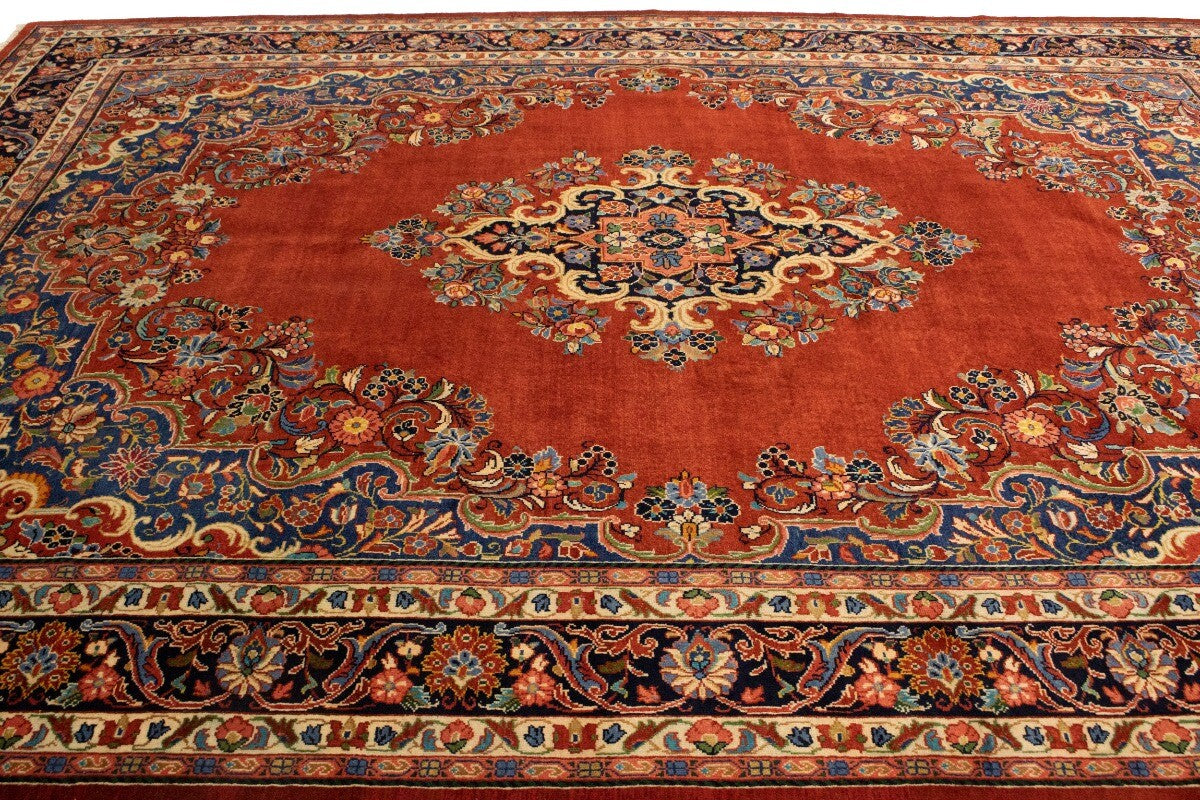 10'0X13'6 Ft Semi-Antique Traditional Handmade