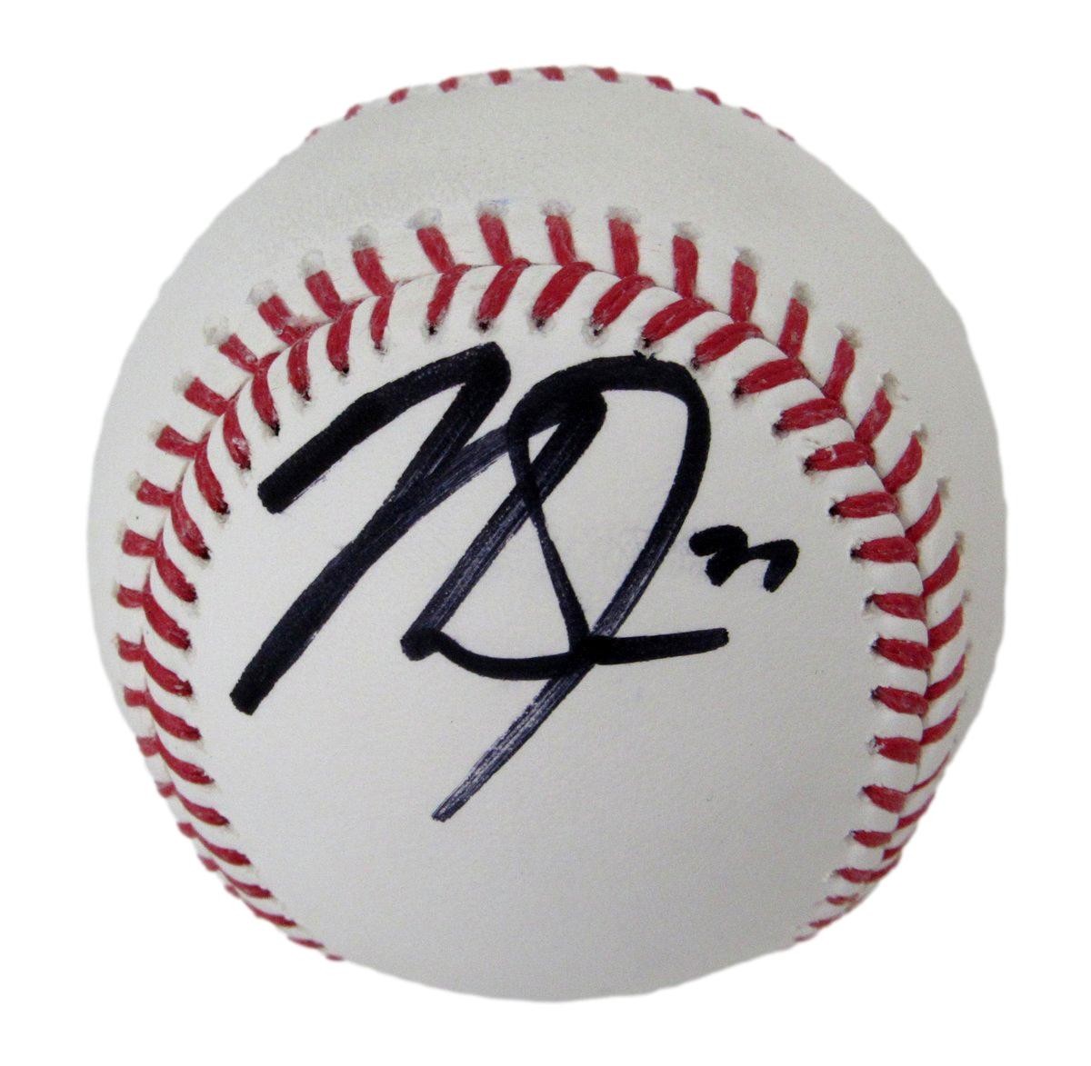 Mike Trout Signed/Autographed Oml Baseball Los