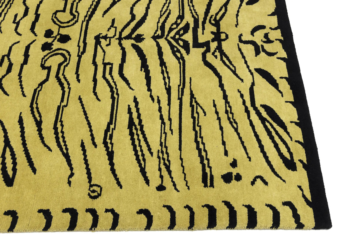 Handmade Nepali Wool Oriental Rug Modern Tribal