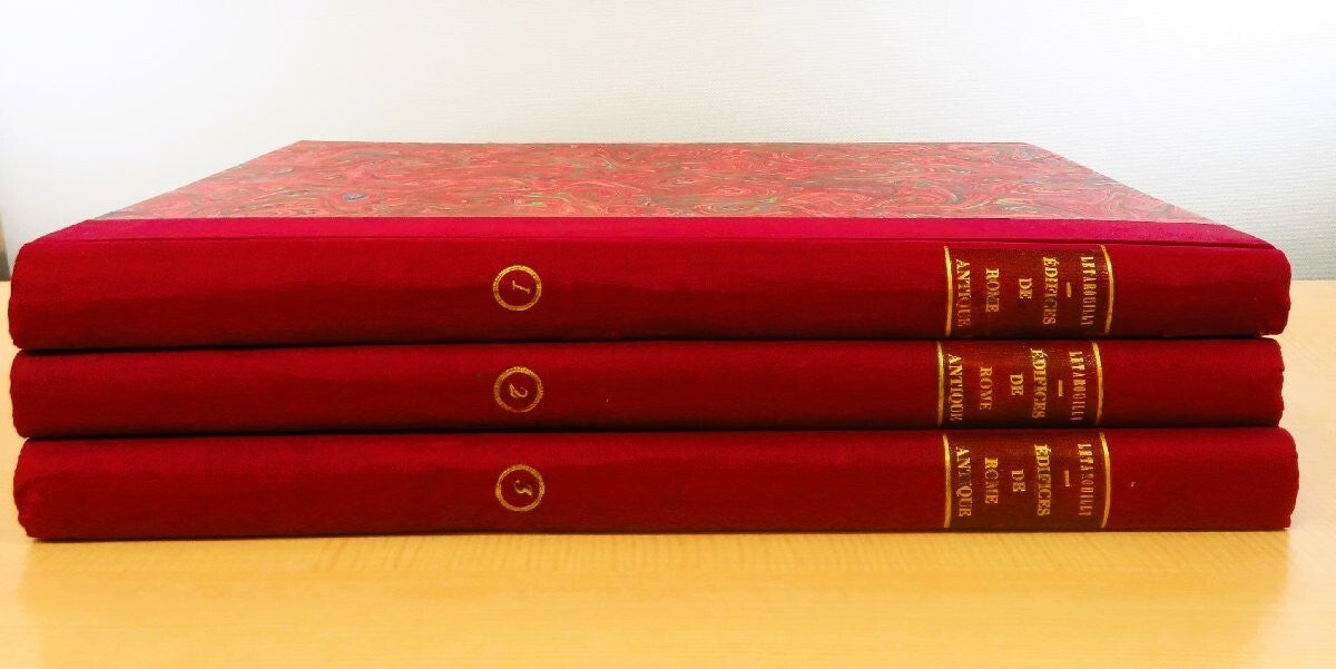 Edifices De Rome Moderne By Paul Marie Letarouilly - Complete 3 Volume Set 1874