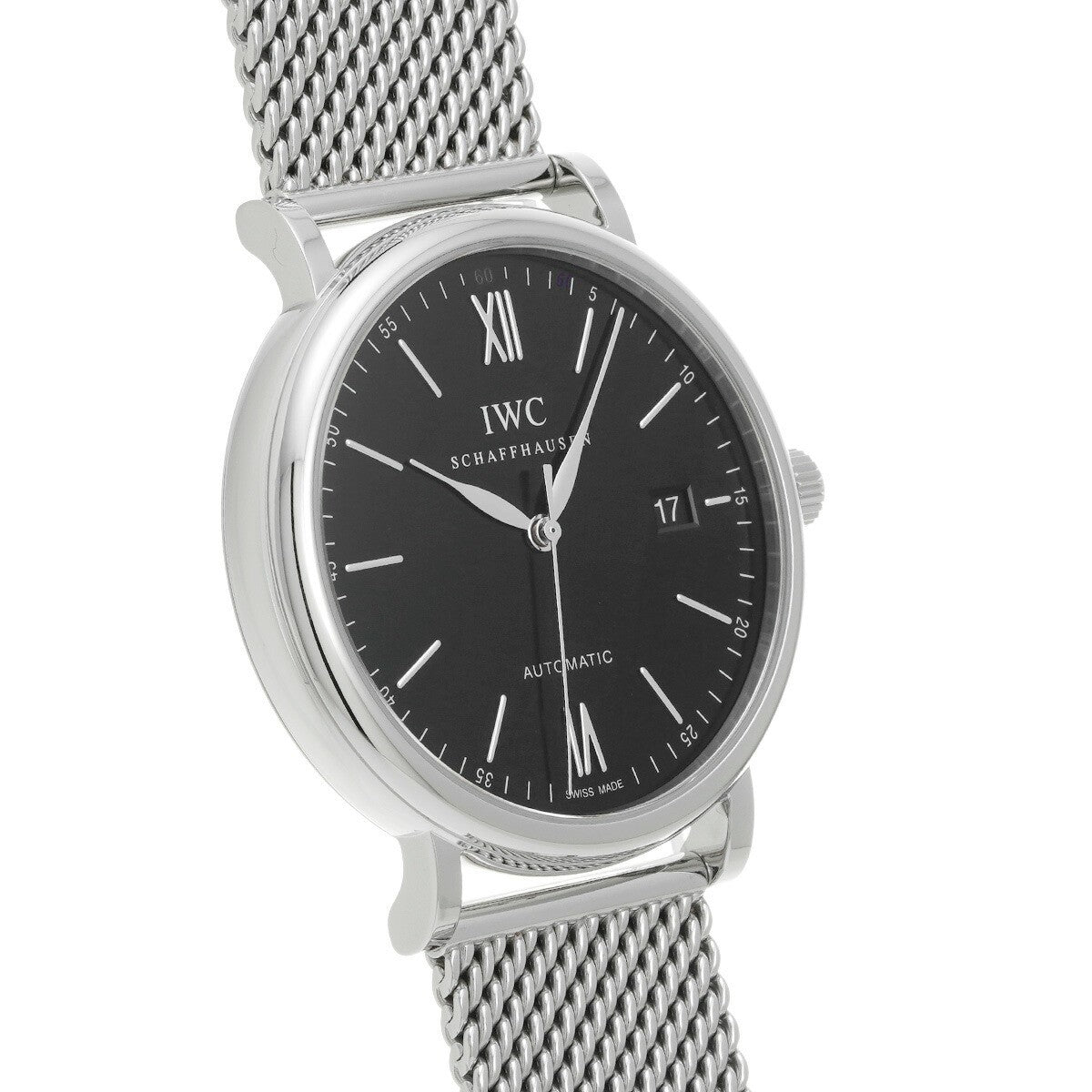 Iwc Portofino Automatic Iw356506 Black Men'S Used Watch #61130