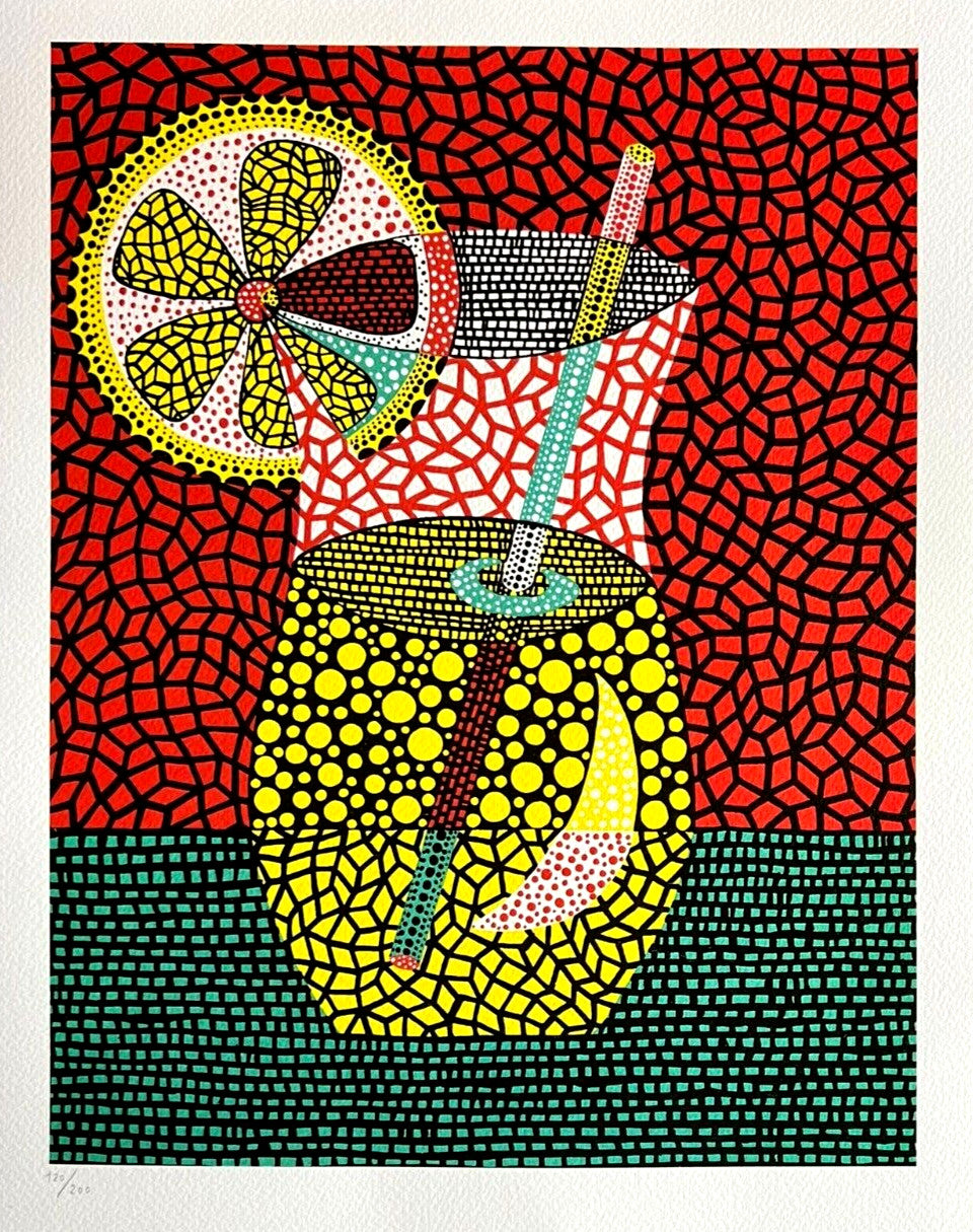 Yayoi Kusama Lithograph Coa Numbered Limited
