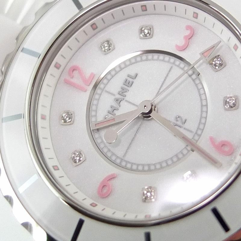 Chanel J12 Pink Light White Ceramic H4863