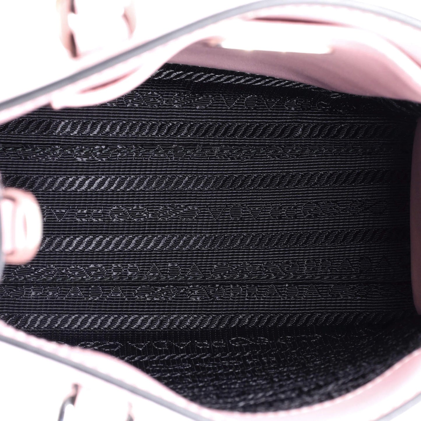 Prada Logo Drill Tote Leather Mini