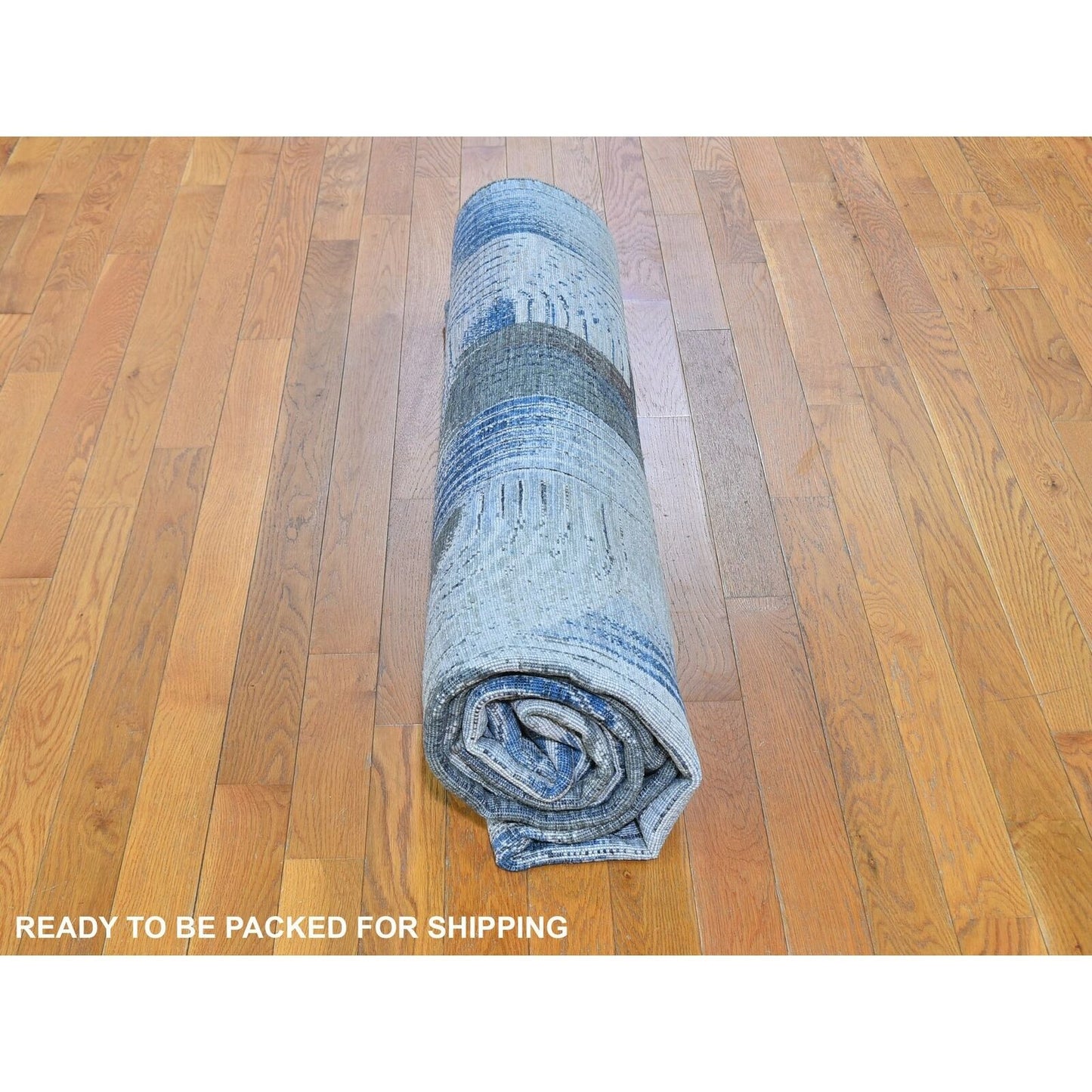 8'X10'2" The Intertwined Passage Silk With Text Wool Hand Knotted Rug