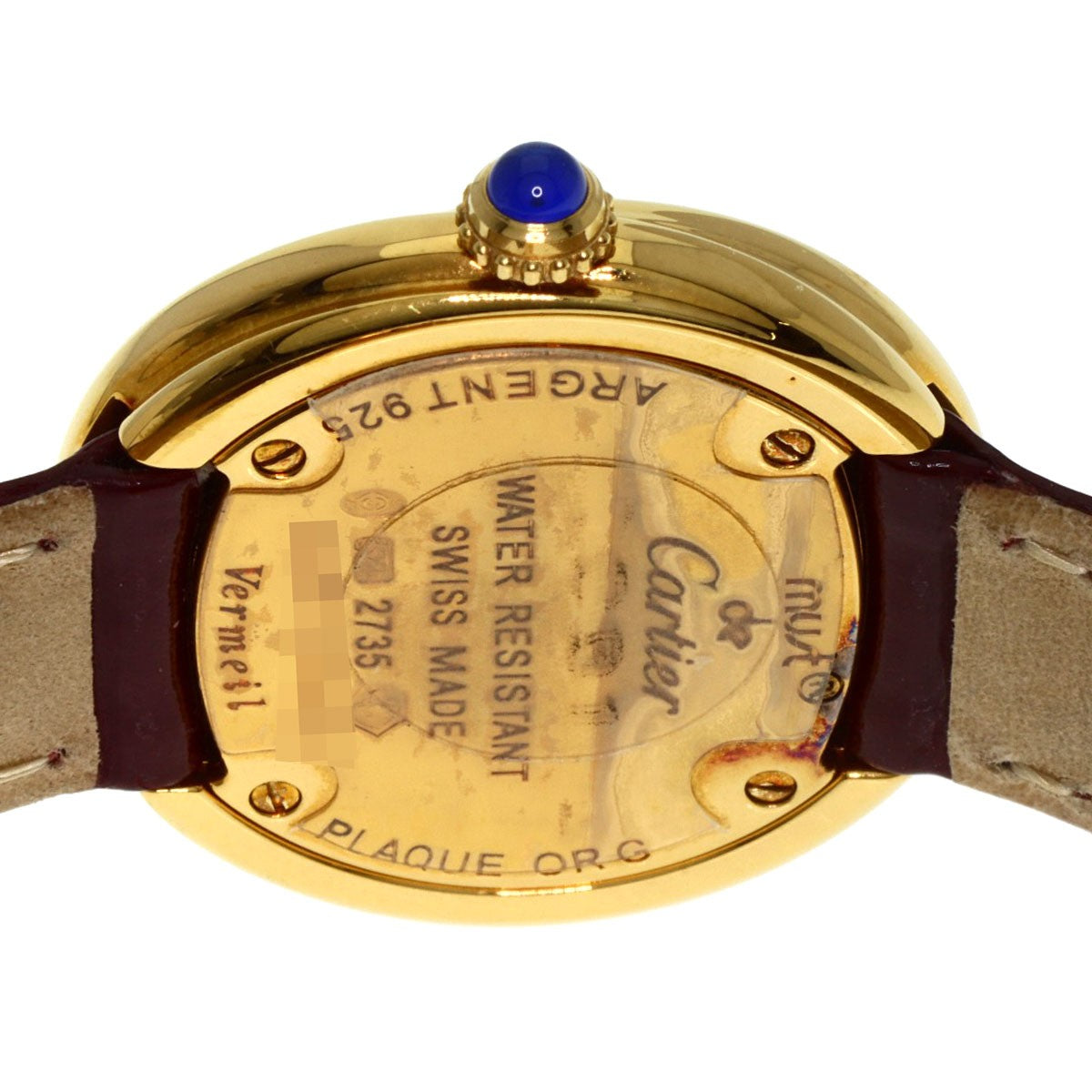 Cartier Must Trinity ? Watches W1010644 Gold Plated/Leather Ladies