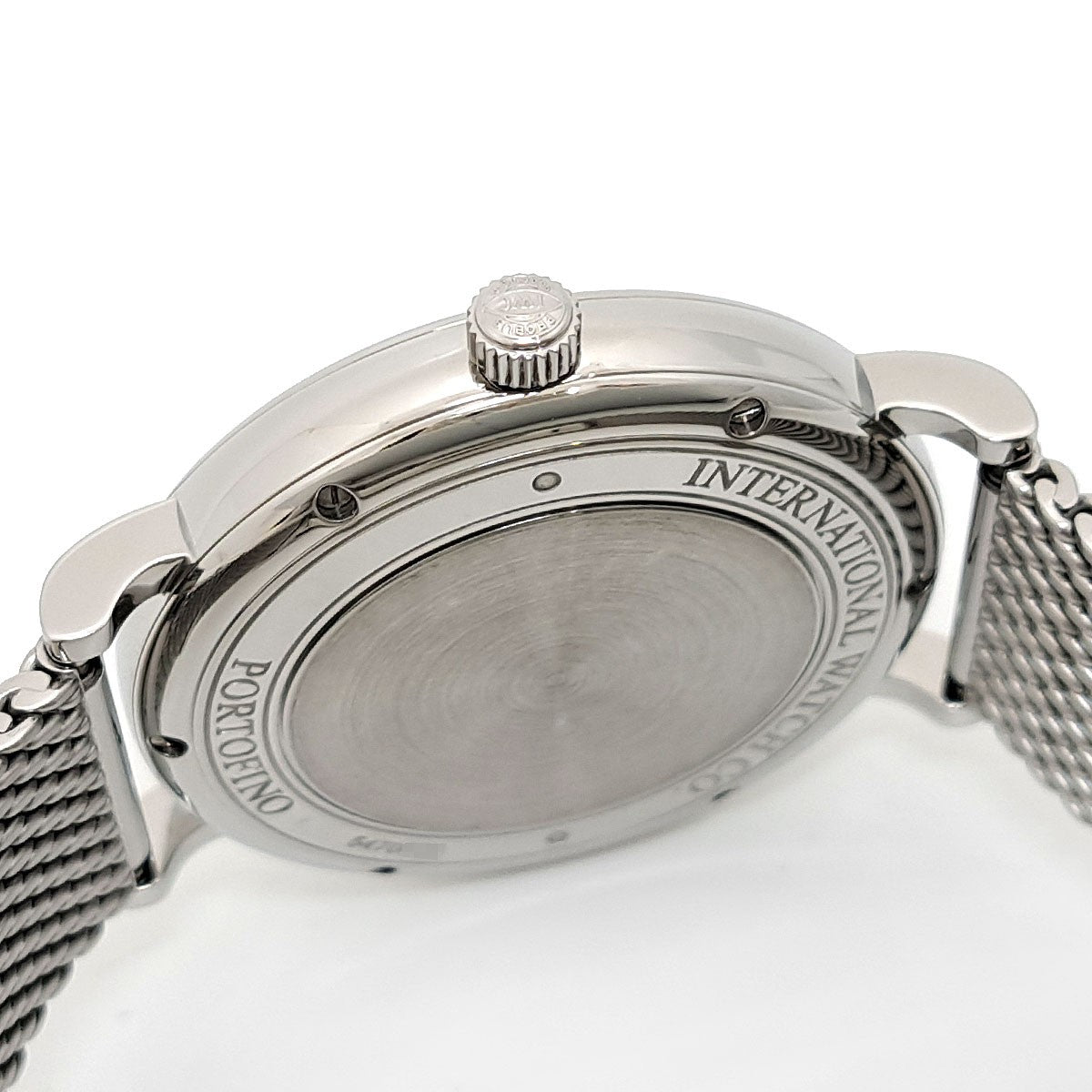 Iwc Portofino Automatic Date Iw356505 Silver Men'S Used Watch #6119