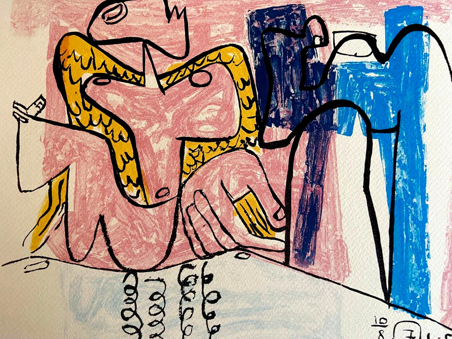Le Corbusier Lithograph Coa Certified Signed Op 1976