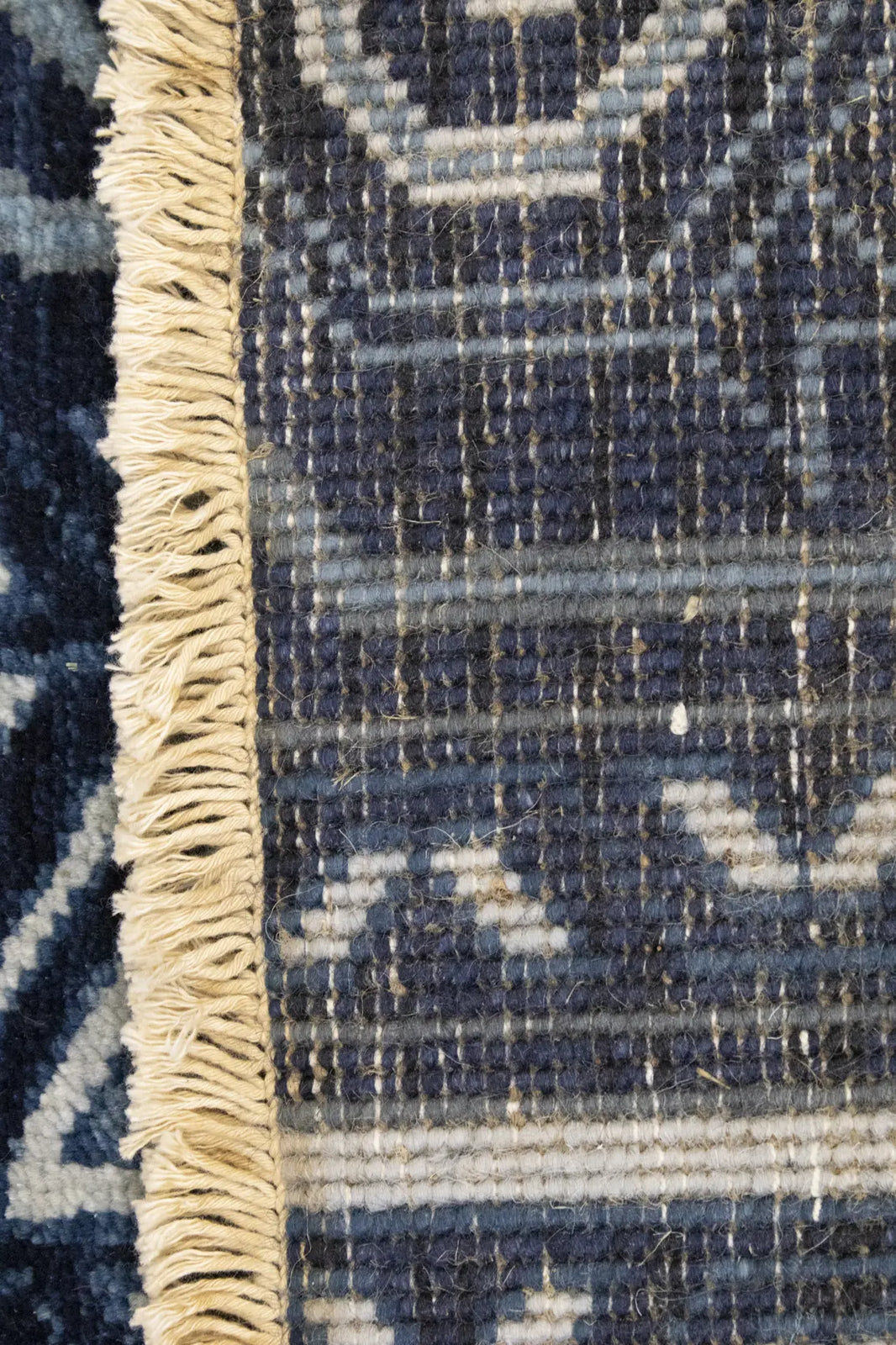 Hand-Knotted Narrow Runner Rug Modern