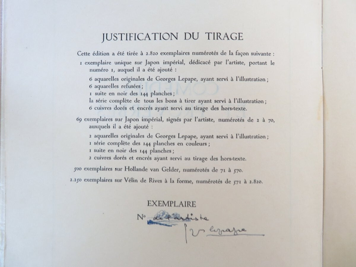 Georges Lepape Oeuvres Completes De Alfred De