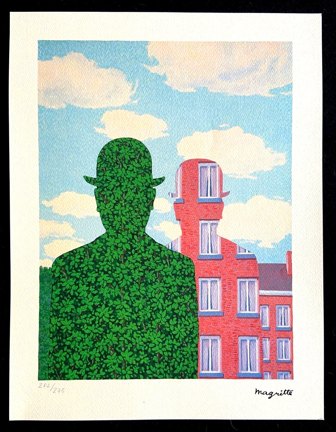 Ren Magritte Lithograph Coa Signed Numbered By