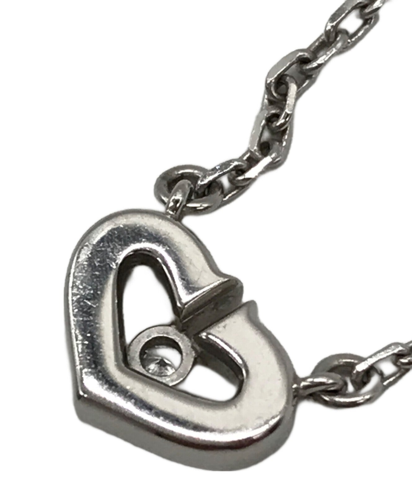 Cartier C Heart Diamond Necklace