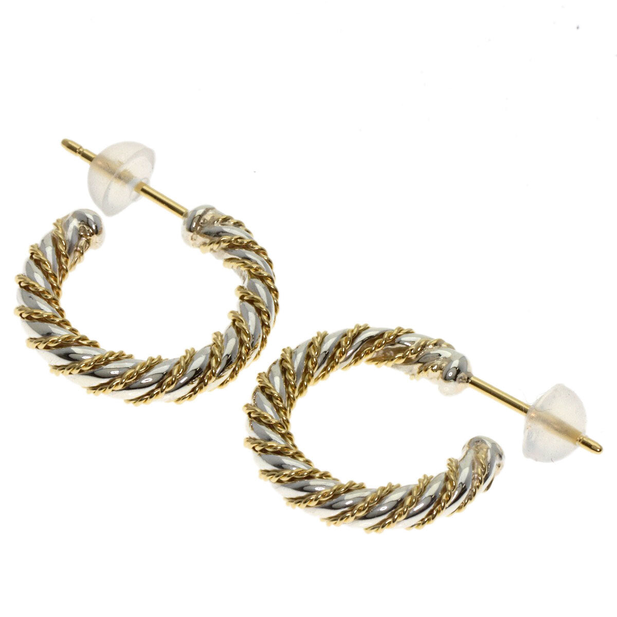Tiffany&Co. Earring Twist K18 Yellow Gold Sv