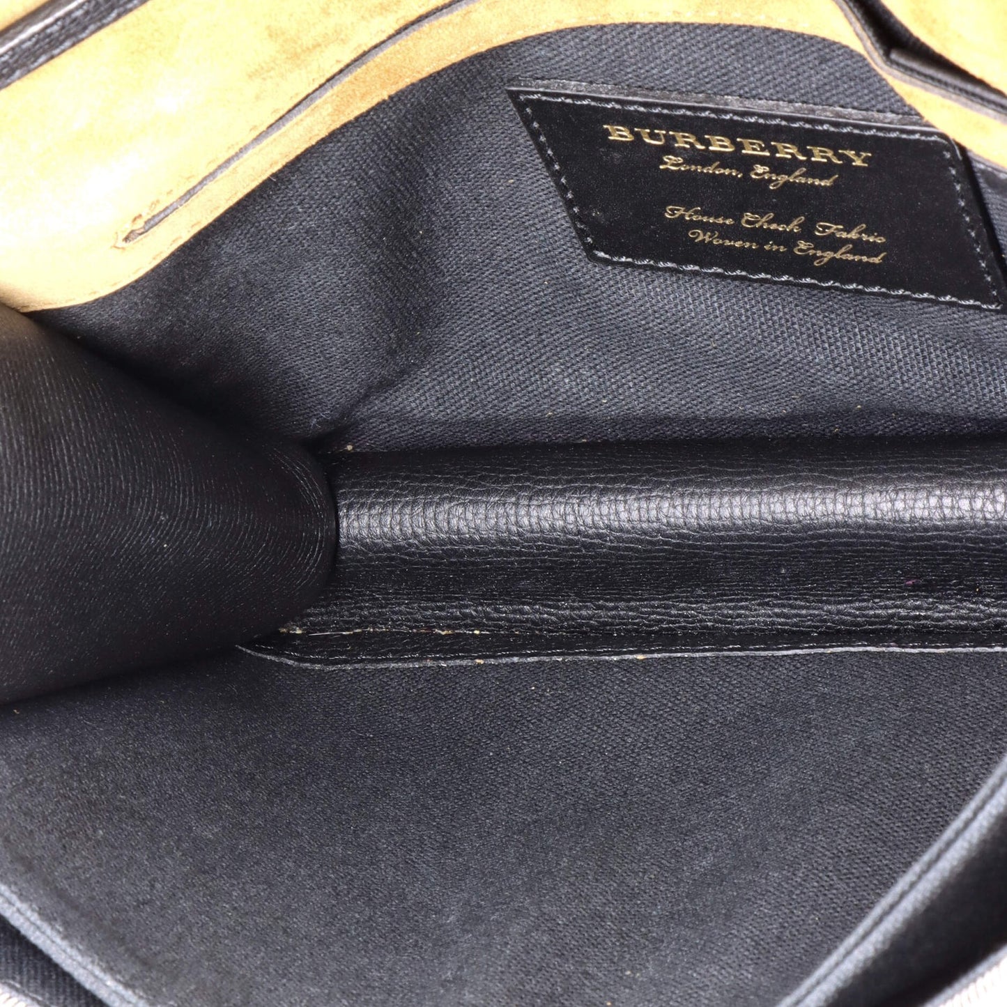 Burberry Macken Crossbody Bag Leather And House Check Canvas Small