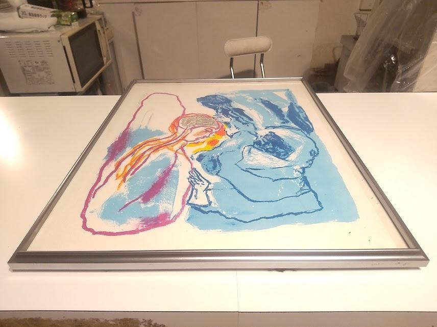 Pieter Defesche Lithograph "Devotion" Signed
