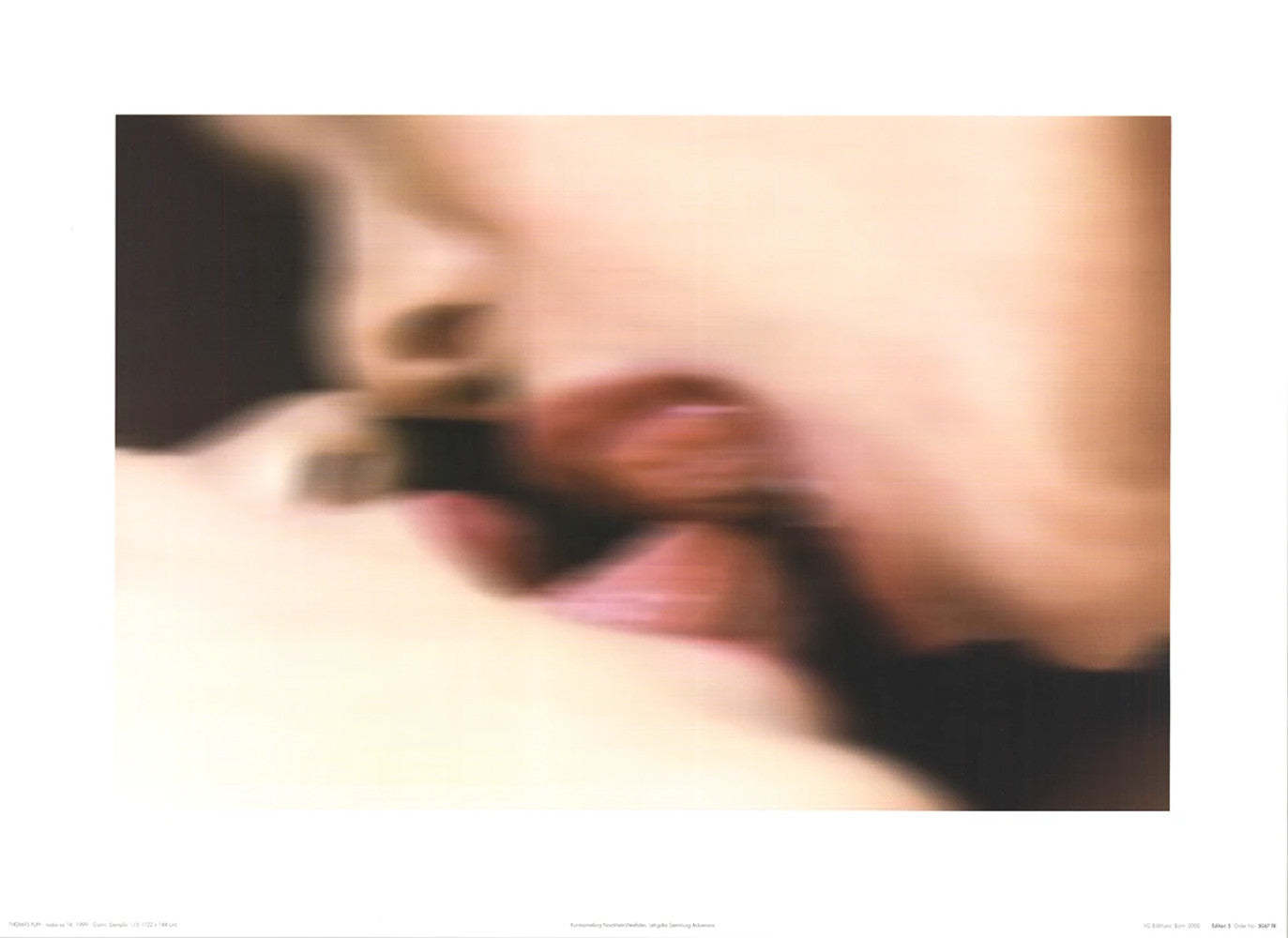 Thomas Ruff Nudes Ez 14 " Poster Contemporary Pink